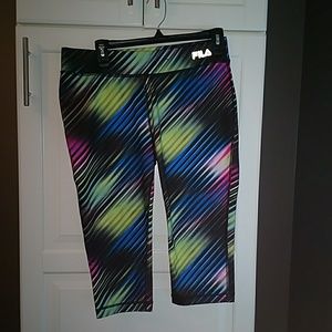 Fila workout capri tights .athletic compression